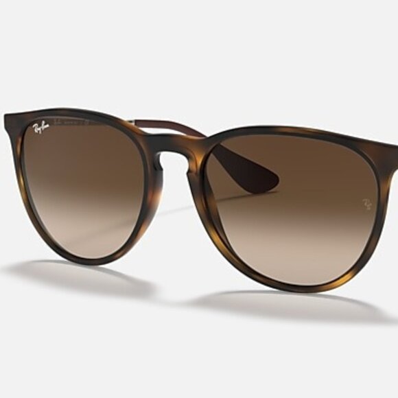 Ray-Ban RB4171 865/13 Erika Sunglasses Matte Havana / Brown Gradient 54mm – Auth - Picture 1 of 3